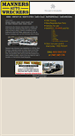 Mobile Screenshot of mannersautowreckers.com